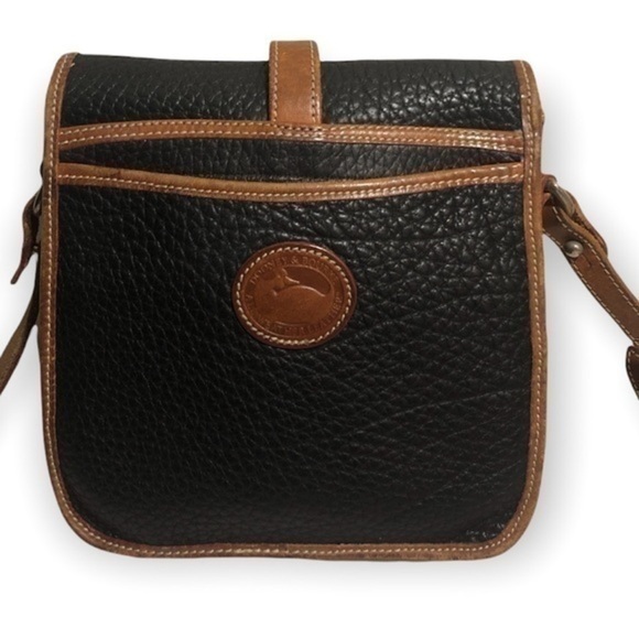 DOONEY & bourke all weather leather black brown vintage binocular crossbody bag - Picture 3 of 14